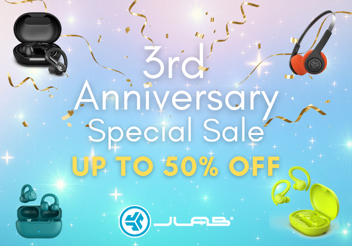 【最大50％OFF！】 JLab日本公式サイト3周年記念セール開催！